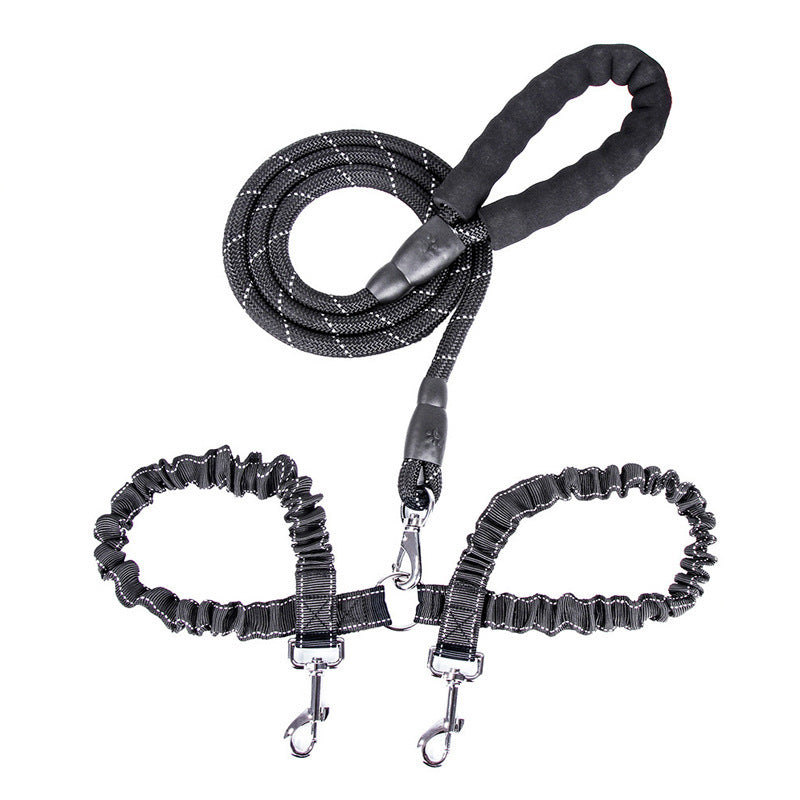 Dogs With One Tow Two Leashes Pets Double Heads - Firbly | Your Pet's Favorite Store 